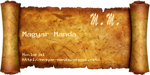 Magyar Manda névjegykártya